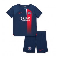 Otroški Nogometni dresi Paris Saint-Germain Domači 2023-24 Kratek Rokav (+ Kratke hlače)